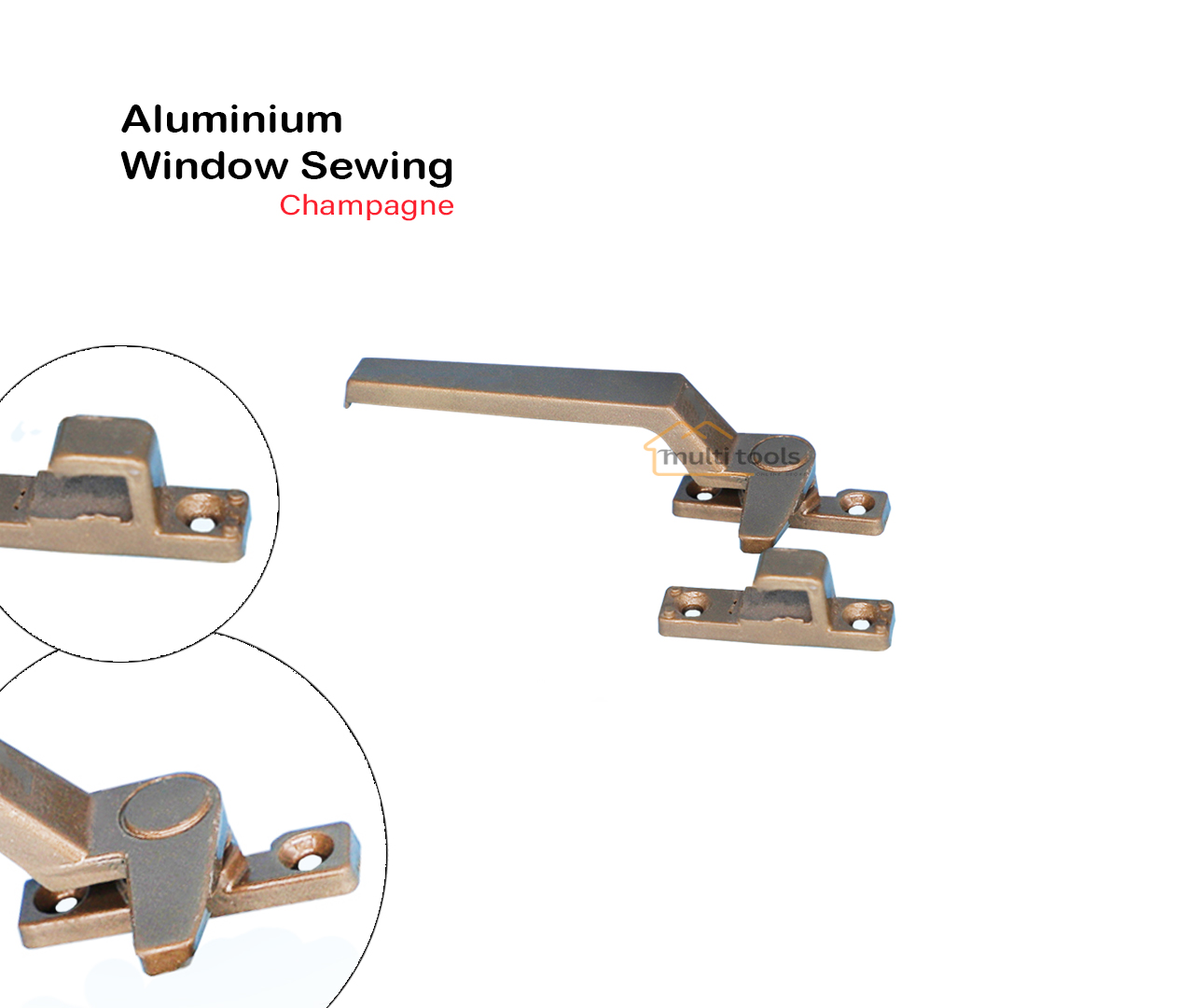 Aluminum Window Sewing Handle (Champagne)